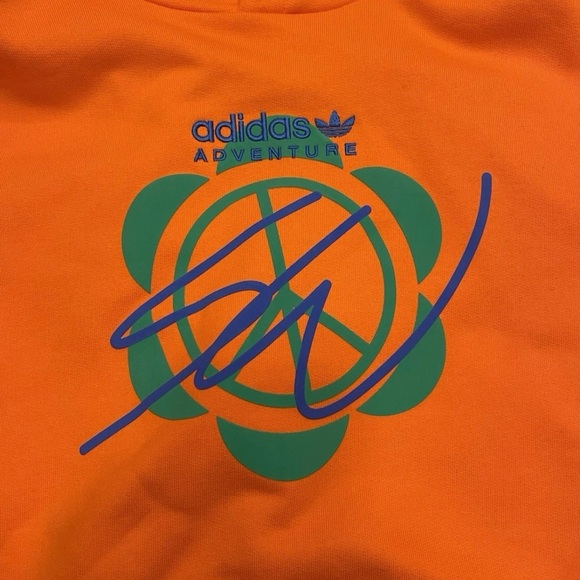 Adidas x Sean Wotherspoon Hoodie Orange Pullover Men’s Medium HI3303 - Picture 2 of 8